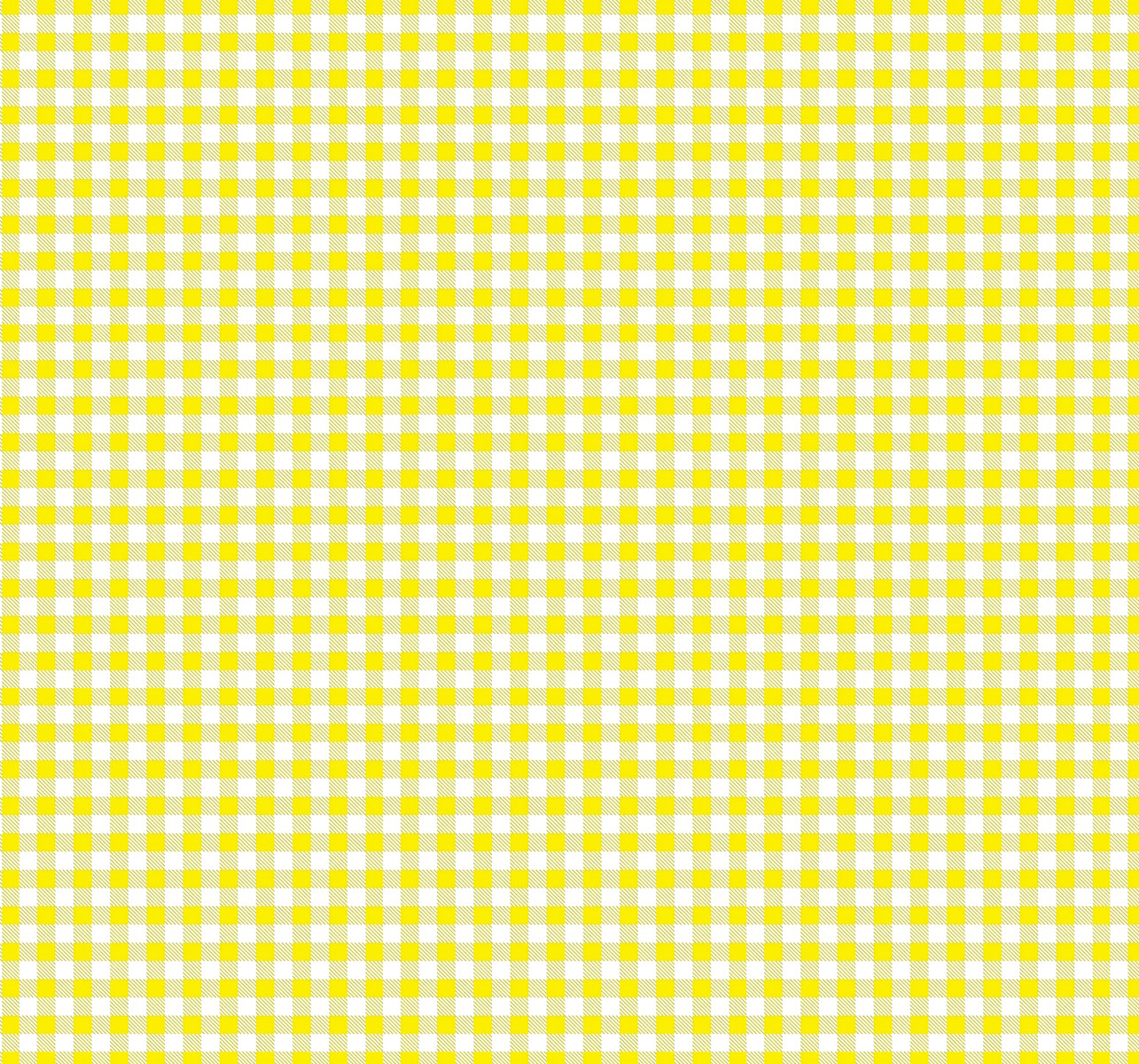 Sintético Doll Estampado - Xadrez Amarelo 50 cm x 1,36mt