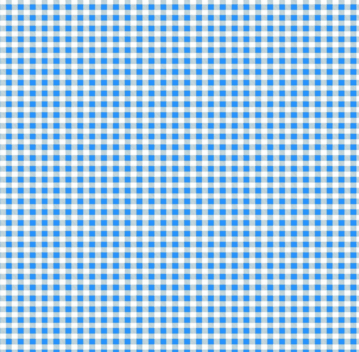 Sintético Doll Estampado - Xadrez Azul BB 50 cm x 1,36mt