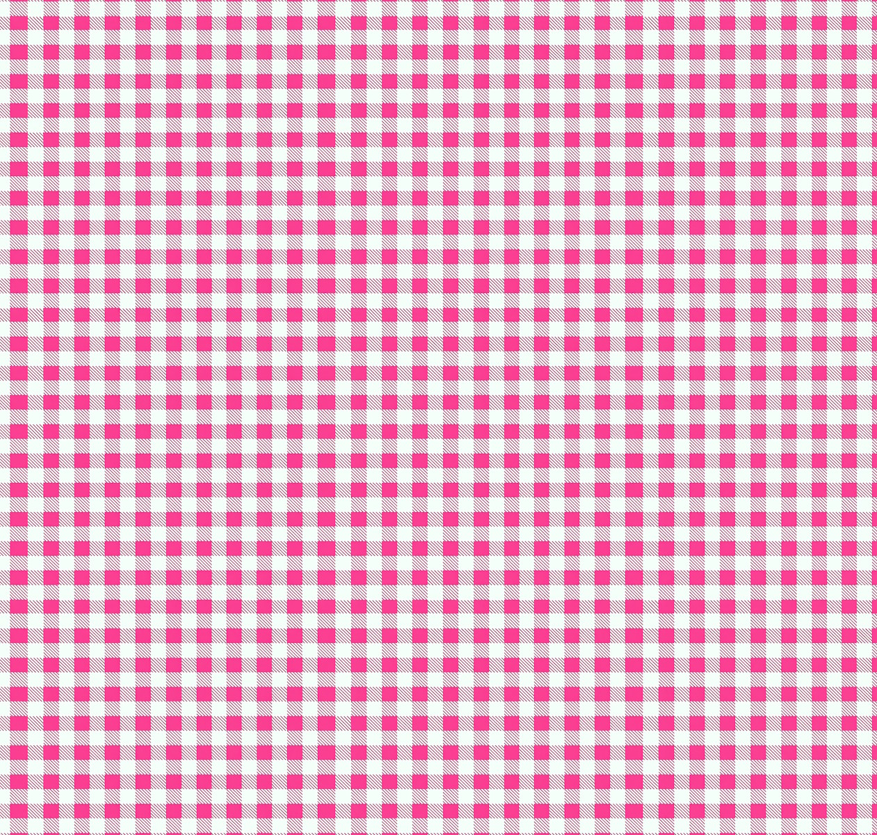 Sintético Doll Estampado - Xadrez Pink 50 cm x 1,36mt