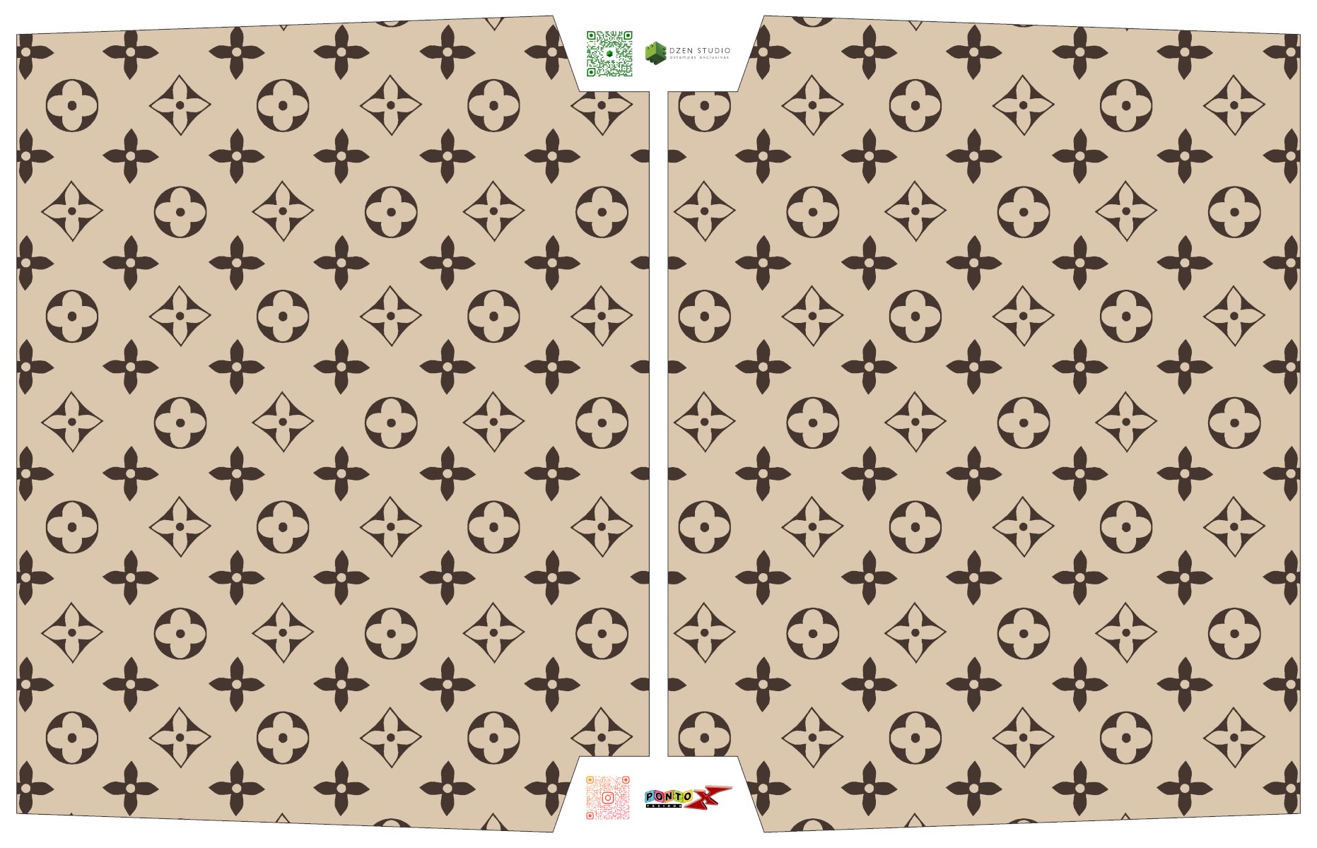 Sintético Doll Necessarie 30 x 20 Paris Bege