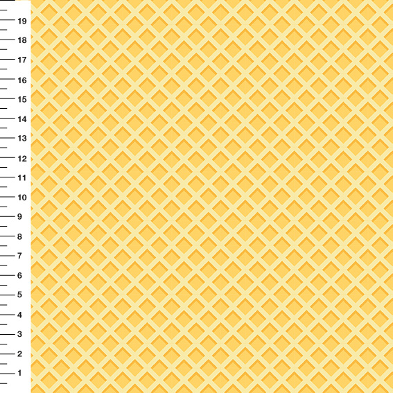 Sintético Doll Waffle Amarelo - Meia Tigela 50cm x 1,36mt