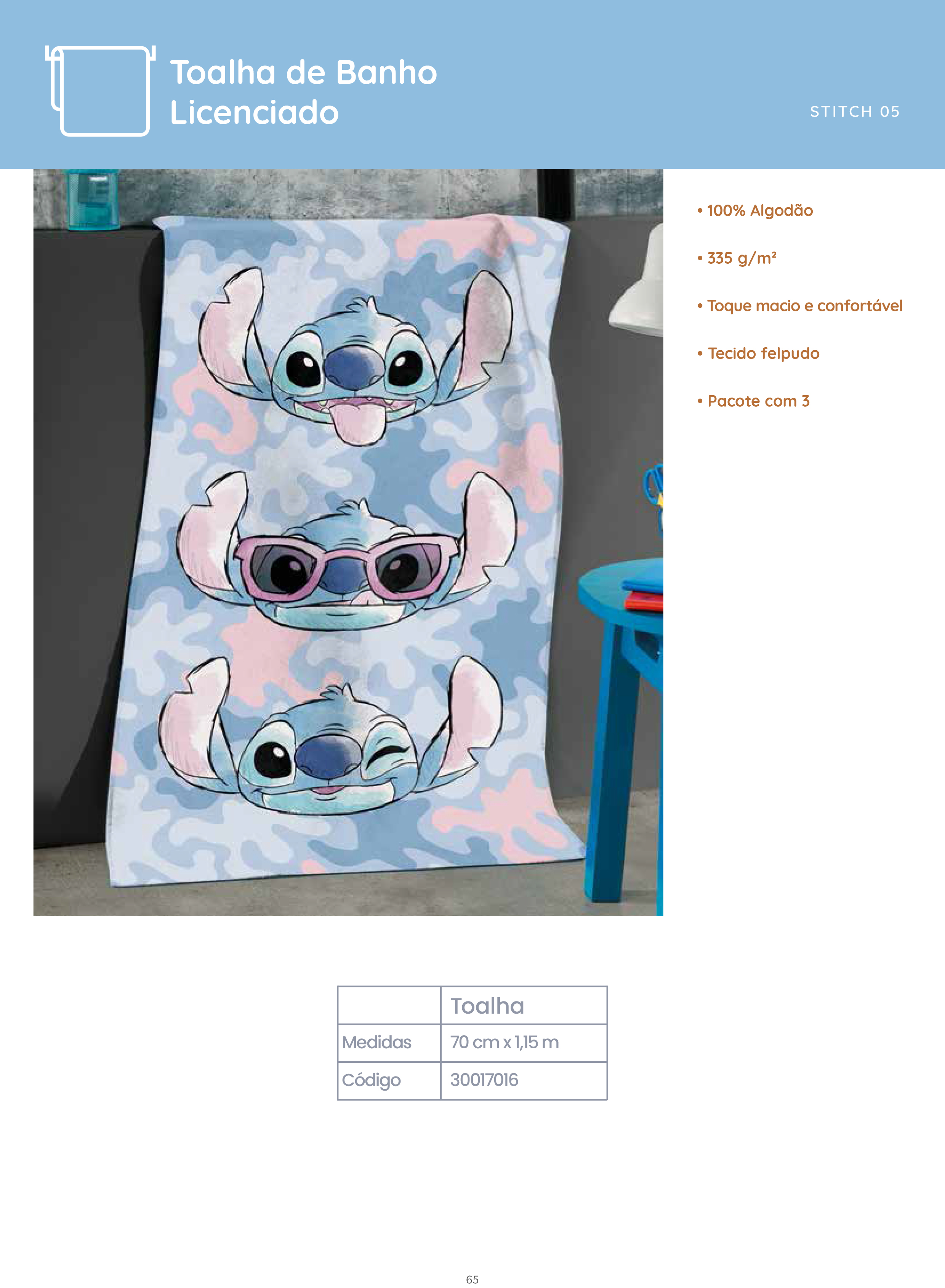 Toalha Stich Banho Stitch 05 - Dohler