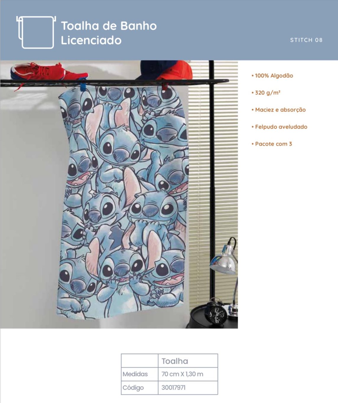 Toalha Stich Banho Stitch 08 - Dohler