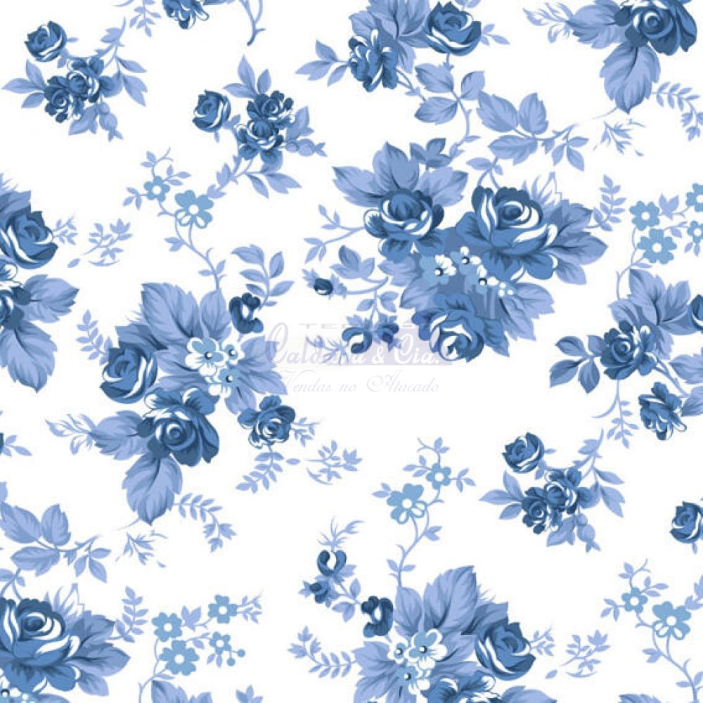 Floral Iris cor 18 (Azul) 180574