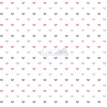 Amor cor - 02 (Cinza com Rosa) corações