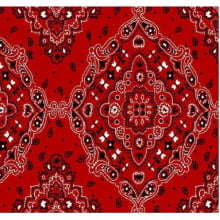 Lenço Bandana Desenho d2272 var03 Vermelha