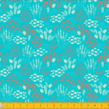 Floral folhagens fundo turquesa claro 2013v01