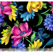 Tecido Sarja Impermeável Floral New Colors 9100e8325S