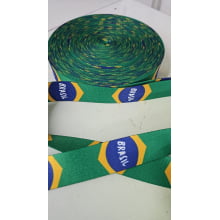 Alça Acetinada Brasil - 3,0 CM Alça Acetinada Brasil - 3,0 CM
