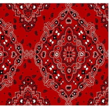 Lenço Bandana Desenho d2272 var03 Vermelha Lenço Bandana Desenho d2272 var03 Vermelha