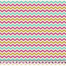 Chevron Des 3605 Var02 - Pink Tiffany Dourado