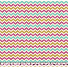 Chevron Des 3605 Var02 - Pink Tiffany Dourado