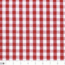 TECIDO TRICOLINE FIO TINTO XADREZ G - VERMELHO - 100% ALGODÃO