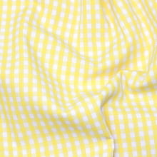 Tecido Tricoline Fio Tinto Xadrez M - Amarelo - 100% Algodão