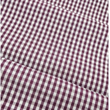 Tecido Tricoline Fio Tinto Xadrez M Vinho -  100% Algodão