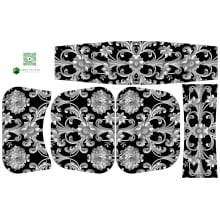 Painel Bolsa Marilene Arabesco Fundo Preto