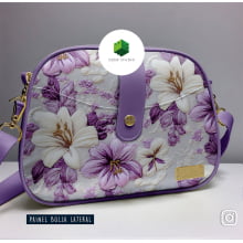 Painel Bolsa Marilene Floral Lilás