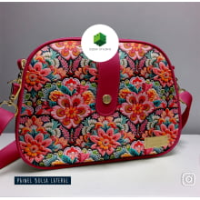 Painel Bolsa Marilene Mandalas Rosas e Vermelhas