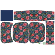 Painel Bolsa Marilene Rosas Fundos Jeans