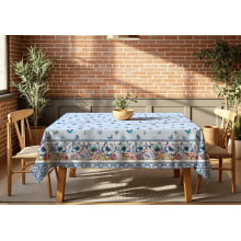 Tecido Sarja Luxo Impermeável Toalha de Mesa Borboletas