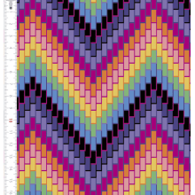 Tecido Sarja Impermeável Chevron Colorido 9100e7383S Tecido Sarja Impermeável Chevron Colorido 9100e7383S