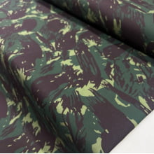 Tecido Sarja Estampado Camuflado 100% Algodão