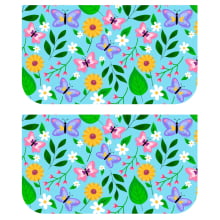 Necessarie Carteira Flores e Borboletas - Sintético Doll