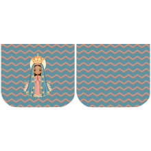 Necessarie Porta Moeda Nossa Senhora Fundo Chevron - Sintético Doll
