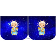 Necessarie Porta Moeda São Pedro Chave Estrelas  - Sintético Doll