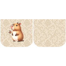 Necessarie Porta Moedas Capivara Borboleta - Sintético Doll