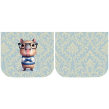 Necessarie Porta Moedas Capivara Ôculos Azul - Sintético Doll
