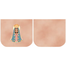 Necessarie Porta Moedas Nossa Senhora Fundo Salmão - Sintético Doll
