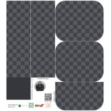 Painel Bolsa Baú Paris Xadrez Cinza