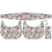 Painel Bolsa Canoa Borboletas e Flores