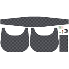 Painel Bolsa Canoa Paris Xadrez Cinza Painel Bolsa Canoa Paris Xadrez Cinza