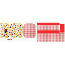 Painel Bolsa Joaninha Ziper Duplo - Sintético Doll