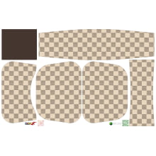 Painel Bolsa Lateral Paris Xadrez Bege