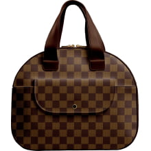 Painel Bolsa Maleta Paris Xadrez Marrom