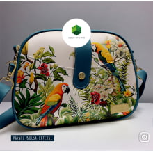 Painel Bolsa Marilene Arara Fundo Claro