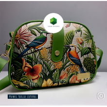 Painel Bolsa Marilene Pássaros Fundo Claro