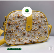 Painel Bolsa Marilene Abelhas - Amarelo