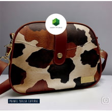 Painel Bolsa Marilene Animal Print Vaca