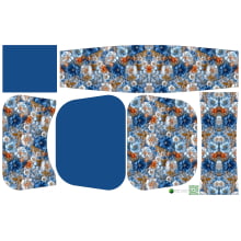 Painel Bolsa Marilene Floral Azul