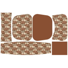 Painel Bolsa Marilene Flores Marrom Painel Bolsa Marilene Flores Marrom