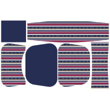 Painel Bolsa Marilene Listras Escuras Painel Bolsa Marilene Listras Escuras