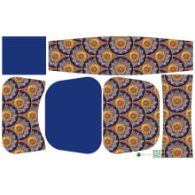 Painel Bolsa Marilene Mandalas - Azul