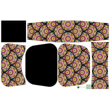 Painel Bolsa Marilene Mandalas - Preto