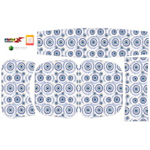 Painel Bolsa Marilene Olho Grego Branco e Azul