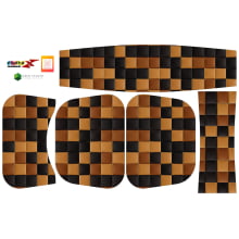 Painel Bolsa Marilene Trama Xadrez Bege Marrom e Preto Painel Bolsa Marilene Trama Xadrez Bege Marrom e Preto