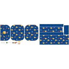 Painel Bolsa Menino Pipa Ziper Duplo - Dzen Sintético Doll